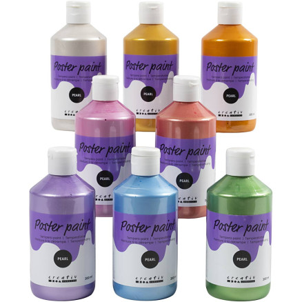 Temperafarbe Perlglanz, Sortierte Farben, 8x300 ml/ 1 Pck Temperafarbe Perlglanz, Sortierte Farben, 8x300 ml/ 1 Pck von Diverse