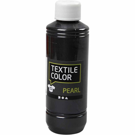 Textilfarbe, Perlmutt, Grau, 250 ml/ 1 Fl. von Diverse