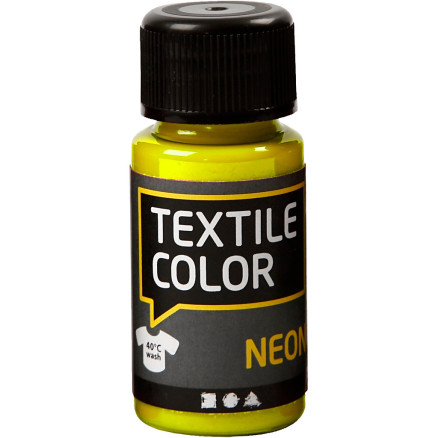 Textilfarbe, Neongelb, 50 ml/ 1 Fl. von Diverse