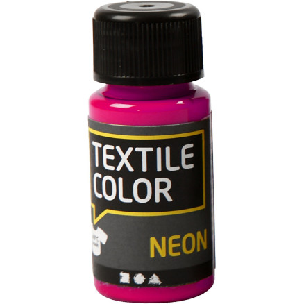 Textilfarbe, Neonpink, 50 ml/ 1 Fl. von Diverse