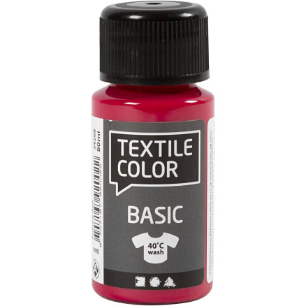 Textilfarbe, Primärrot, 50 ml/ 1 Fl. von Diverse