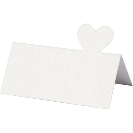 Tischkarten, Größe 8x8,5 cm, 120 g, weiß, 20 Stk. / 1 Pk. Tischkarten, Größe 8x8,5 cm, 120 g, weiß, 20 Stk. / 1 Pk. von Diverse
