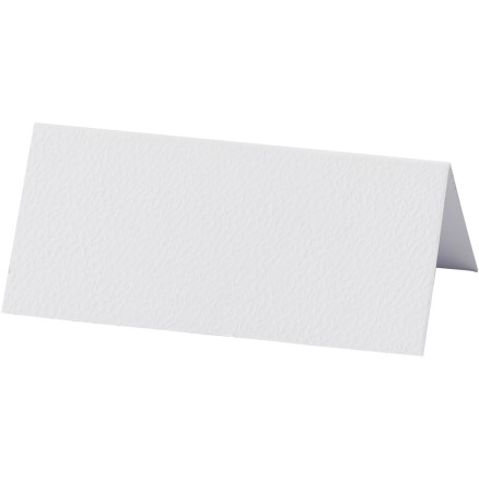 Tischkarten, Größe 9x4 cm, 220 g, Weiß, 20 Stk/ 1 Pck von Diverse
