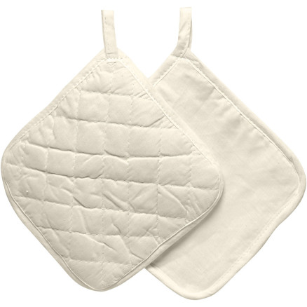 Topflappen, Größe 20x20 cm, 115 g, Hellnatur, 4 Stk/ 1 Pck von Diverse