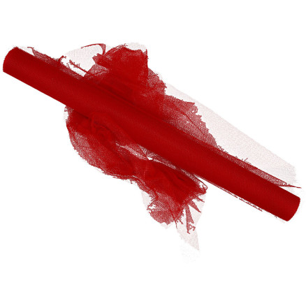 Tüll, B 50 cm, Rot, 5 m/ 1 Rolle Tüll, B 50 cm, Rot, 5 m/ 1 Rolle von Diverse