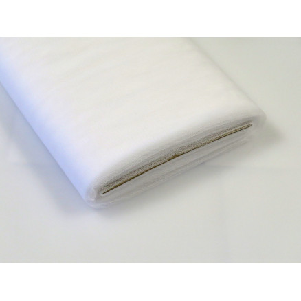 Tüll-Stoff Nylon 05 Weiß 145cm - 50cm von Diverse