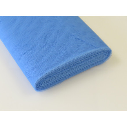 Tüll-Stoff Nylon 101 Taubenblau 145cm - 50cm von Diverse