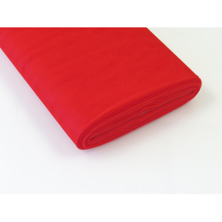 Tüll-Stoff Nylon 21 Rot 145cm - 50cm von Diverse