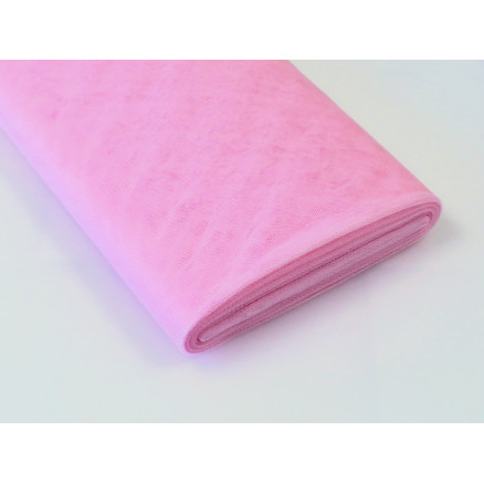 Tüll-Stoff Nylon 24 Hellrosa 145cm - 50cm von Diverse