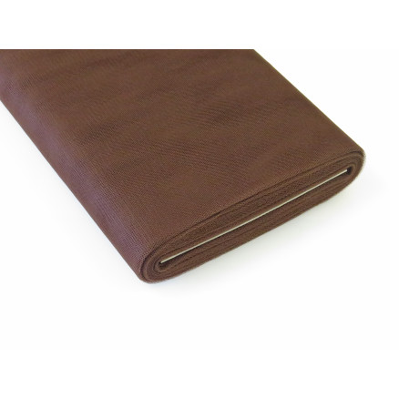 Tüll-Stoff Nylon 40 Braun 145cm - 50cm von Diverse
