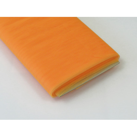 Tüll-Stoff Nylon 58 Neon Orange 145cm - 50cm von Diverse