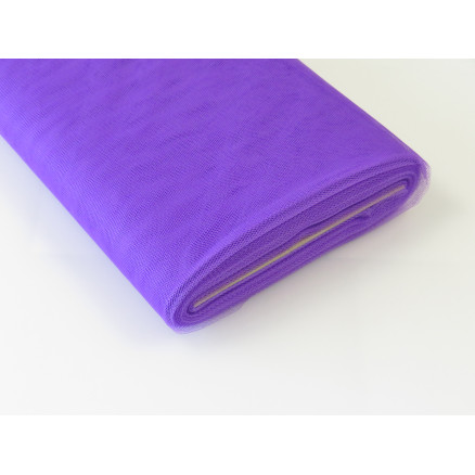 Tüll-Stoff Nylon 98 Lila 145cm - 50cm von Diverse