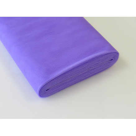 Tüll-Stoff Nylon 99 Hell Lila 145cm - 50cm von Diverse
