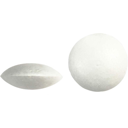 Ufo, D 7,5 cm, Dicke 31 mm, Weiß, 100 Stk/ 1 Pck von Diverse