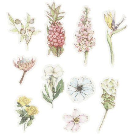 Motiv-Sticker, Blumen, Größe 25-60 mm, 30 Stk/ 1 Pck Motiv-Sticker, Blumen, Größe 25-60 mm, 30 Stk/ 1 Pck von Diverse