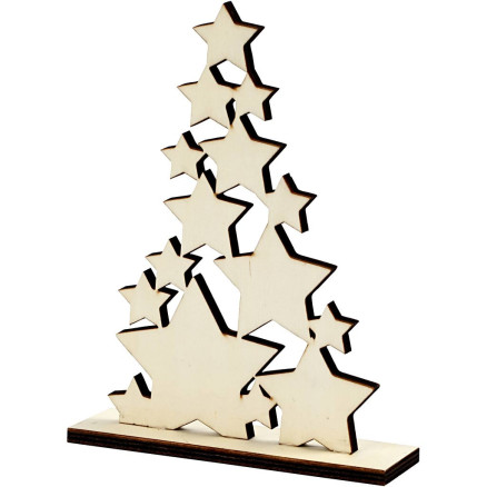 Weihnachtsbaum, H: 19,6 cm, T: 4 cm, B: 14,7 cm, 1 Stk. Weihnachtsbaum, H: 19,6 cm, T: 4 cm, B: 14,7 cm, 1 Stk. von Diverse
