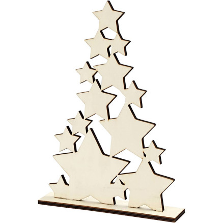 Weihnachtsbaum, H: 29,8 cm, T: 4 cm, B: 21,5 cm, 1 Stk. Weihnachtsbaum, H: 29,8 cm, T: 4 cm, B: 21,5 cm, 1 Stk. von Diverse