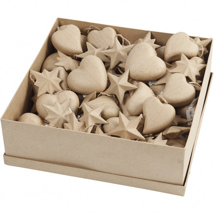 Weihnachtsaufhänger, Durchm. 8 cm, 80 Stk / 1 Pkg. von Diverse