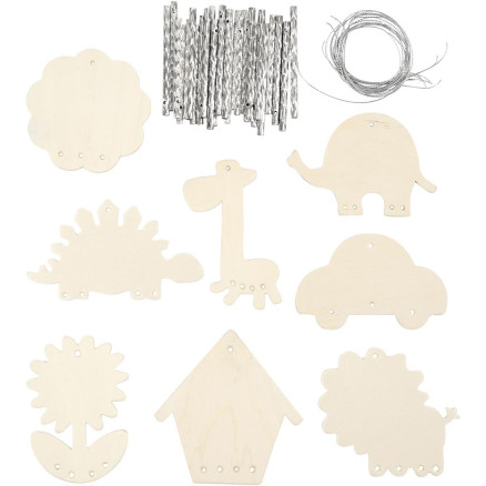Windspiele, Größe 9-14 cm, Dicke 2 mm, 24 Stk/ 1 Pck Windspiele, Größe 9-14 cm, Dicke 2 mm, 24 Stk/ 1 Pck von Diverse