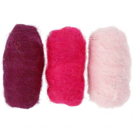 Wolle zum Nadelfilzen Lila/Rosa Harmony 3x10 g Wolle zum Nadelfilzen Lila/Rosa Harmony 3x10 g von Diverse