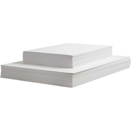 Zeichenpapier, A4,A3, 130+160+190 g, Weiß, 6x500 Bl., 3000 Bl. sort./ von Diverse