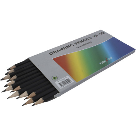 Zeichenstift, B,2B,4B,5B,6B,8B,9B,HB,H,2H,3H,4H, 12Stück / 1 Pk. Zeichenstift, B,2B,4B,5B,6B,8B,9B,HB,H,2H,3H,4H, 12Stück / 1 Pk. von Diverse