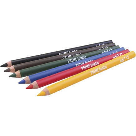 edu Heavy-Duty Buntstifte, Stärke 10 mm, Mine 6,25 mm, versch. Farben, 6 Stück / 1 Pk. edu Heavy-Duty Buntstifte, Stärke 10 mm, Mine 6,25 mm, versch. Farben, 6 Stück / 1 Pk. von Diverse