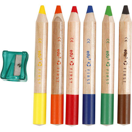 edu3 First, Dicke 13 mm, Mine 8 mm, 6 Stk/ 1 Pck von Diverse