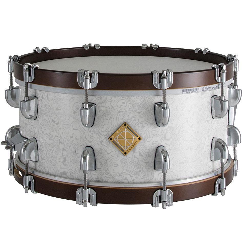 Dixon Classic PDSCL654SWM Sub Zero White 14" x 6,5" Snare Drum Snare von Dixon