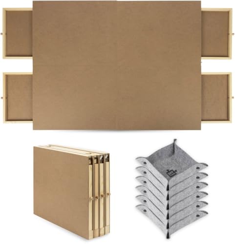 Puzzletisch XXL komplett klappbar – Puzzletisch 1500 Teile – Puzzle Tisch – Puzzlebrett – Puzzle Board – Puzzlematte – Deluxe – Klappbar – Für 1000 Teile – Rollmatte – Puzzlebrett mit Schubladen von Diydash
