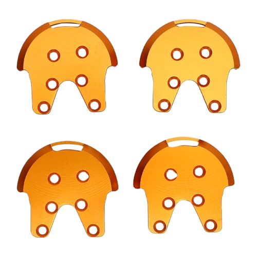 Diyeeni Drohnenmotor -Verstärkungsplatte, 4pcs Drohnenmotormontage Basis Leicht für den Flug (Gold) von Diyeeni