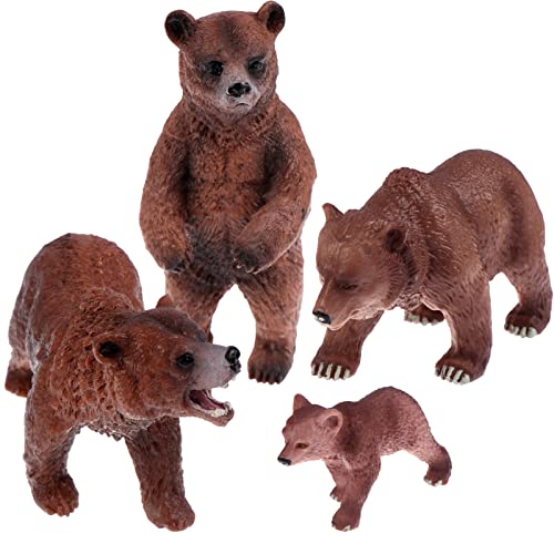 4 Pack Realistische Bären Figuren Spielzeug Kunststoff Wald Tier Braunbär Familie Figuren Pädagogisches Lernen Spielset Kleine Braunbär Spielzeug Miniatur Waldkreatur Party Supplies Kuchen Topper 4 Pack Realistische Bären Figuren Spielzeug Kunststoff Wald Tier Braunbär Familie Figuren Pädagogisches Lernen Spielset Kleine Braunbär Spielzeug Miniatur Waldkreatur Party Supplies Kuchen Topper von Guoml