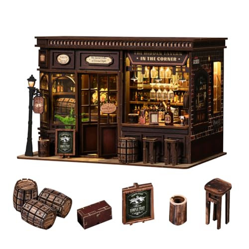 Diymnhaus DIY Puppenhaus Miniatur-Bastelset – 3D Miniaturhaus aus Holz mit LED-Beleuchtung – Kreative Geschenkideen für Freunde und Eltern Diymnhaus DIY Puppenhaus Miniatur-Bastelset – 3D Miniaturhaus aus Holz mit LED-Beleuchtung – Kreative Geschenkideen für Freunde und Eltern von Diymnhaus