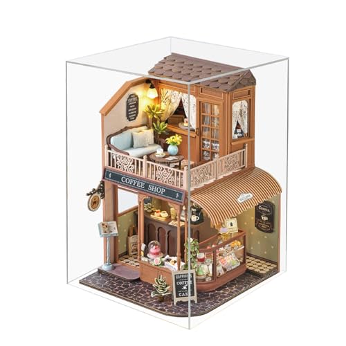Diymnhaus Das mini-puppenhaus des DIY-mini puppenhauses mit dreien aus Holz, das Cafe und LEDs für Kinder, Jugendliche und Erwachsene Diymnhaus Das mini-puppenhaus des DIY-mini puppenhauses mit dreien aus Holz, das Cafe und LEDs für Kinder, Jugendliche und Erwachsene von Diymnhaus