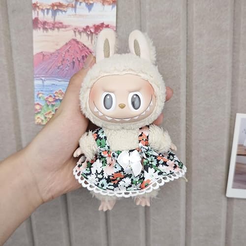 Iabubu Bekleidung Passende für Labubu - Plüsch Toy, Zubehör für Puppe, Mini Plüsch Puppen Süße Puppenkleidung Für Labubu Doll Puppe, Outfit nur zubehör (ohne Puppe)-1 von Diymood