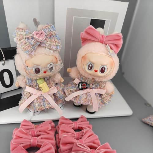 Iabubu Bekleidung Passende für Labubu - Plüsch Toy, Zubehör für Puppe, Mini Plüsch Puppen Süße Puppenkleidung Für Labubu Doll Puppe, Outfit nur zubehör (ohne Puppe)-2 von Diymood