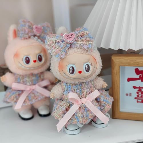 Iabubu Bekleidung Passende für Labubu - Plüsch Toy, Zubehör für Puppe, Mini Plüsch Puppen Süße Puppenkleidung Für Labubu Doll Puppe, Outfit nur zubehör (ohne Puppe)-3 von Diymood