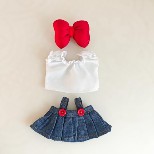 Iabubu Bekleidung Passende für Labubu - Plüsch Toy, Zubehör für Puppe, Mini Plüsch Puppen Süße Puppenkleidung Für Labubu Doll Puppe, Outfit nur zubehör (ohne Puppe)-4 von Diymood