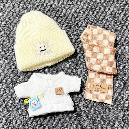 Iabubu Bekleidung Passende für Labubu - Plüsch Toy, Zubehör für Puppe, Mini Plüsch Puppen Süße Puppenkleidung Für Labubu Doll Puppe, Outfit nur zubehör (ohne Puppe)-4 von Diymood