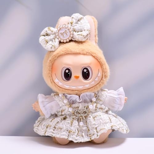 Iabubu Bekleidung Passende für Labubu - Plüsch Toy, Zubehör für Puppe, Mini Plüsch Puppen Süße Puppenkleidung Für Labubu Doll Puppe, Outfit nur zubehör (ohne Puppe)-4 von Diymood