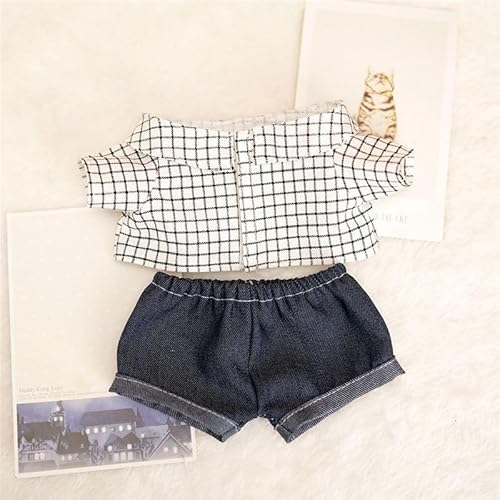 Iabubu Bekleidung Passende für Labubu - Plüsch Toy, Zubehör für Puppe, Mini Plüsch Puppen Süße Puppenkleidung Für Labubu Doll Puppe, Outfit nur zubehör (ohne Puppe)-6 von Diymood