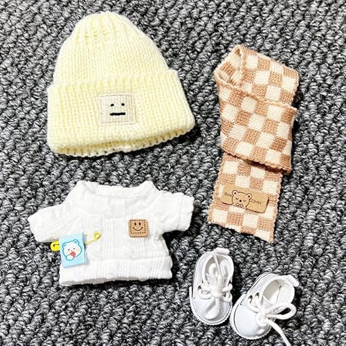 Iabubu Bekleidung Passende für Labubu - Plüsch Toy, Zubehör für Puppe, Mini Plüsch Puppen Süße Puppenkleidung Für Labubu Doll Puppe, Outfit nur zubehör (ohne Puppe)-6 von Diymood