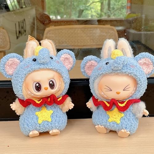 Iabubu Halloween Bekleidung Passende für Labubu - Plüsch Toy, Zubehör für Puppe, Mini Plüsch Puppen Süße Puppenkleidung Für Labubu Doll Puppe, Outfit nur zubehör (ohne Puppe)-2 von Diymood