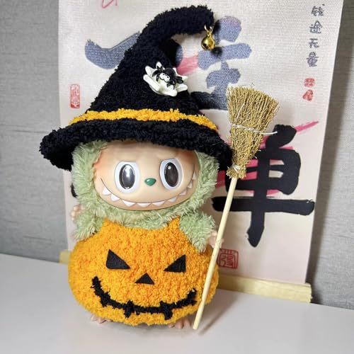 Iabubu Halloween Bekleidung Passende für Labubu - Plüsch Toy, Zubehör für Puppe, Mini Plüsch Puppen Süße Puppenkleidung Für Labubu Doll Puppe, Outfit nur zubehör (ohne Puppe)-3 von Diymood