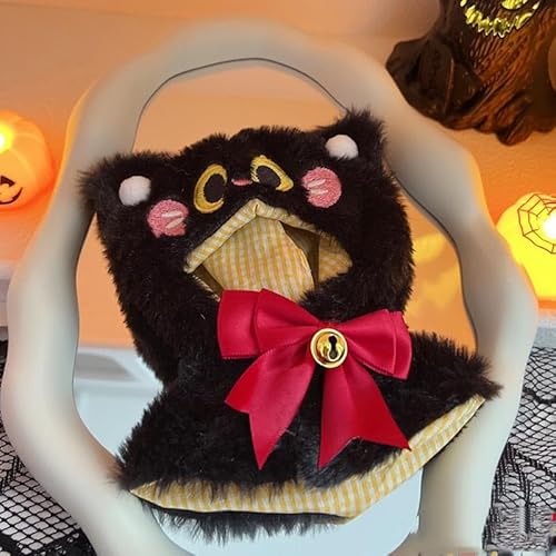 Iabubu Halloween Bekleidung Passende für Labubu - Plüsch Toy, Zubehör für Puppe, Mini Plüsch Puppen Süße Puppenkleidung Für Labubu Doll Puppe, Outfit nur zubehör (ohne Puppe)-Schal von Diymood