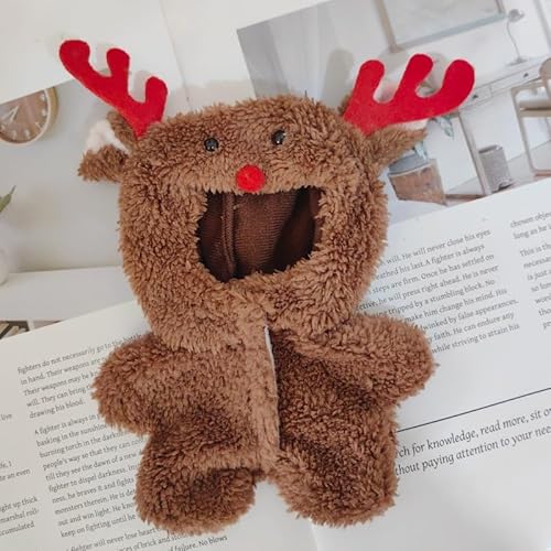Iabubu Weihnachten Bekleidung Passende für Labubu - Plüsch Toy, Zubehör für Puppe, Mini Plüsch Puppen Süße Puppenkleidung Für Labubu Doll Puppe, Outfit nur zubehör (ohne Puppe)-1 von Diymood