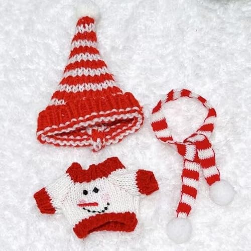 Iabubu Weihnachten Bekleidung Passende für Labubu - Plüsch Toy, Zubehör für Puppe, Mini Plüsch Puppen Süße Puppenkleidung Für Labubu Doll Puppe, Outfit nur zubehör (ohne Puppe)-13 von Diymood