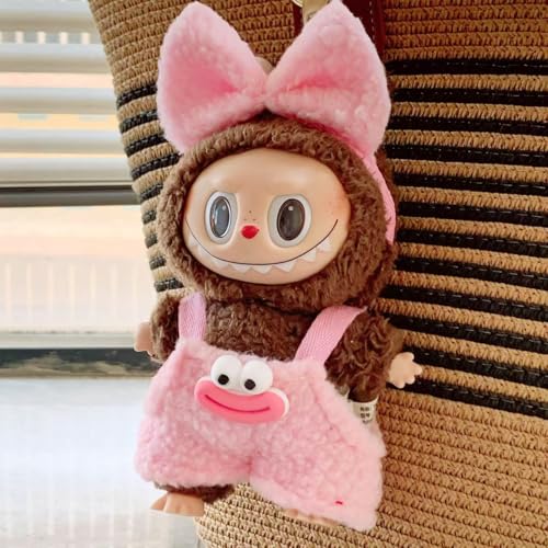 Iabubu Weihnachten Bekleidung Passende für Labubu - Plüsch Toy, Zubehör für Puppe, Mini Plüsch Puppen Süße Puppenkleidung Für Labubu Doll Puppe, Outfit nur zubehör (ohne Puppe)-4 von Diymood