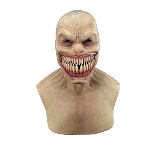Diysupmkt Halloween Alter Mann Vollgesichtsmaske Latex Horror Maske für Halloween Kostüm Party Rollenspiel Männer und Frauen (A), 45*24cm von Diysupmkt