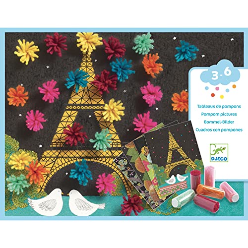 DESIGN BY 39872 Collage Explosión de pompones Geschicklichkeitsspiele, bunt, Small von Djeco